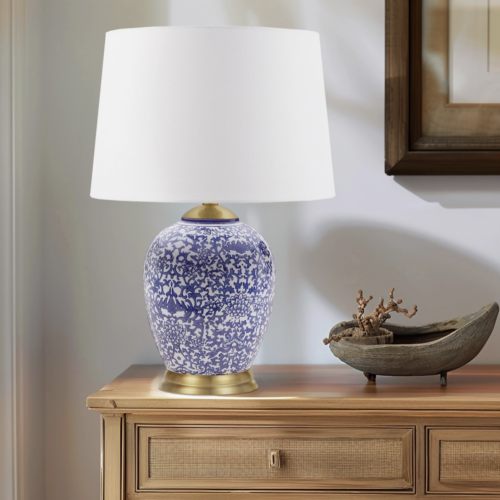 Blue Ceramic Table Lamp